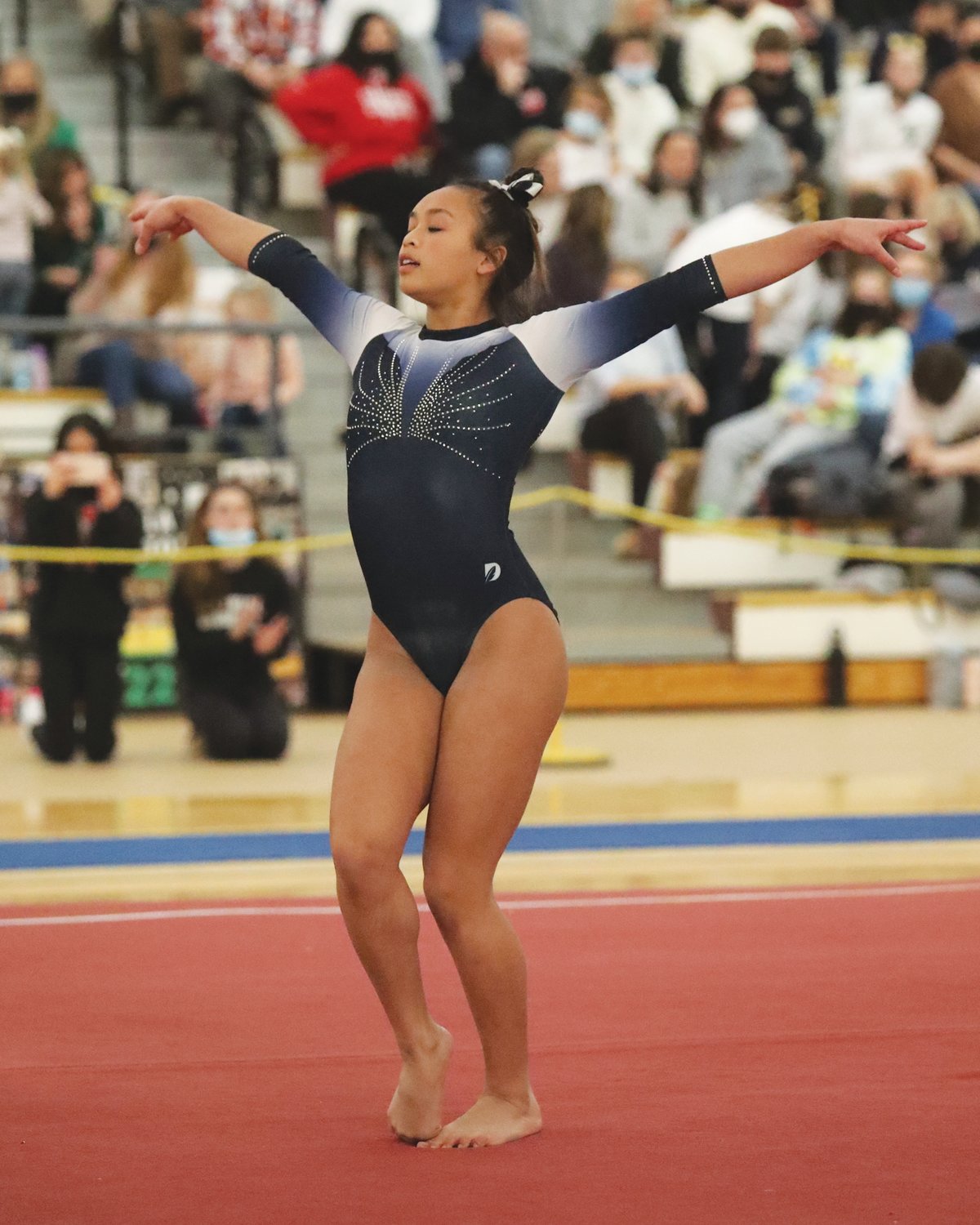 FLOOR: Maddie Long, who won the the floor event.